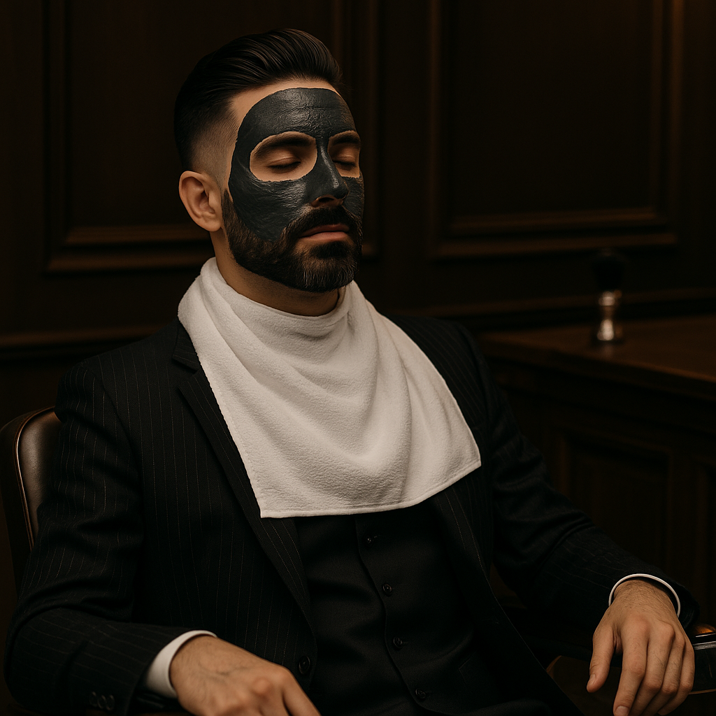 Charcoal Facial for Men / Facial de Carbón para Hombres – Gonzalo The Barber, North Miami Beach gonzalo the barber charcoal facial north miami beach